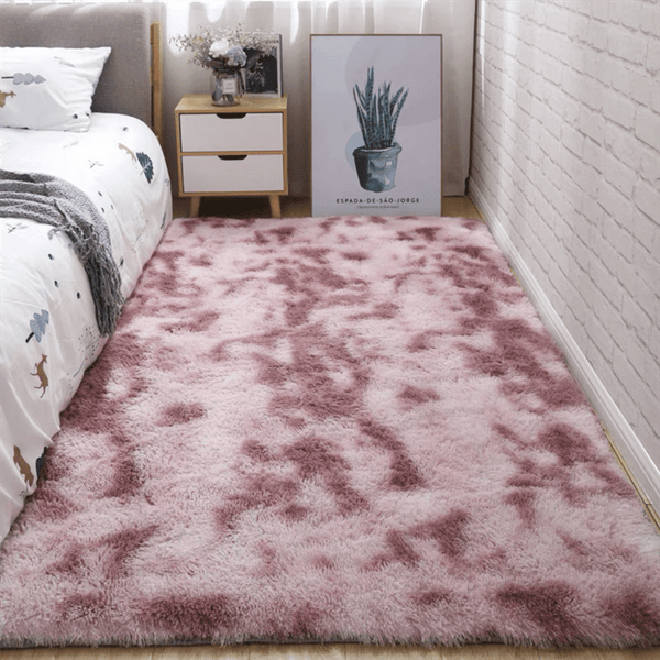 Planet Gates Tie Dye Pink / 80*160cm 1pc, Soft Area Rugs For Bedroom Fluffy, Non-slip Fuzzy Shag Plush Soft Shaggy Bedside Rug, Tie-Dyed Living Room Carpet For Girls Kids Baby Teen Dorm Home Decor, Bedroom Living Room Nursery Room Rug 31.5*62.99inch
