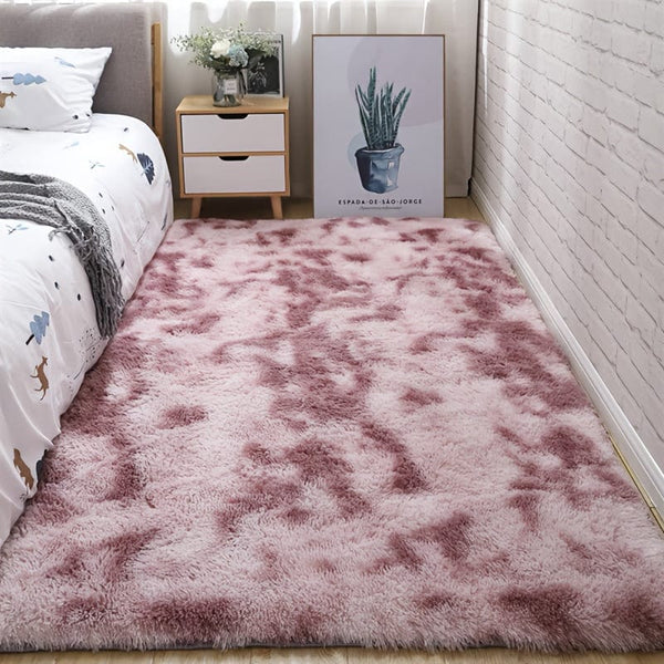 Planet Gates Tie Dye Pink / 80*200cm 1pc, Soft Area Rugs For Bedroom Fluffy, Non-slip Fuzzy Shag Plush Soft Shaggy Bedside Rug, Tie-Dyed Living Room Carpet For Girls Kids Baby Teen Dorm Home Decor, Bedroom Living Room Nursery Room Rug 31.5*62.99inch