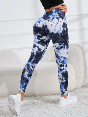 Planet Gates Tie Dye Seamless Leggings Women for Gym Yoga Pants Push Up Workout Sports Leggings  High Waist Tights Ladies Fitness Clothing