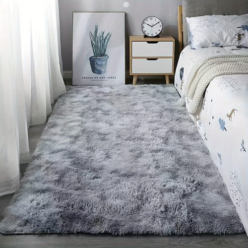 Planet Gates Tie Dye-water Gray / 80*160cm 1pc Tie-dyed Plush Soft Indoor Carpet, Modern Luxury Plush Carpet, Water-absorbent, Non-slip And Stain-resistant, Suitable For Living Room And Bedroom Areas, Home Decor, Area rugs