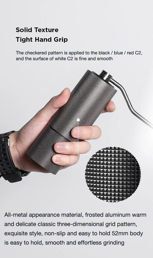 Planet Gates TIMEMORE Chestnut C2 Upgrade Portable Coffee Grinder Hand Manual Grinder Grind Machine Mill With Double Bearing Positioning