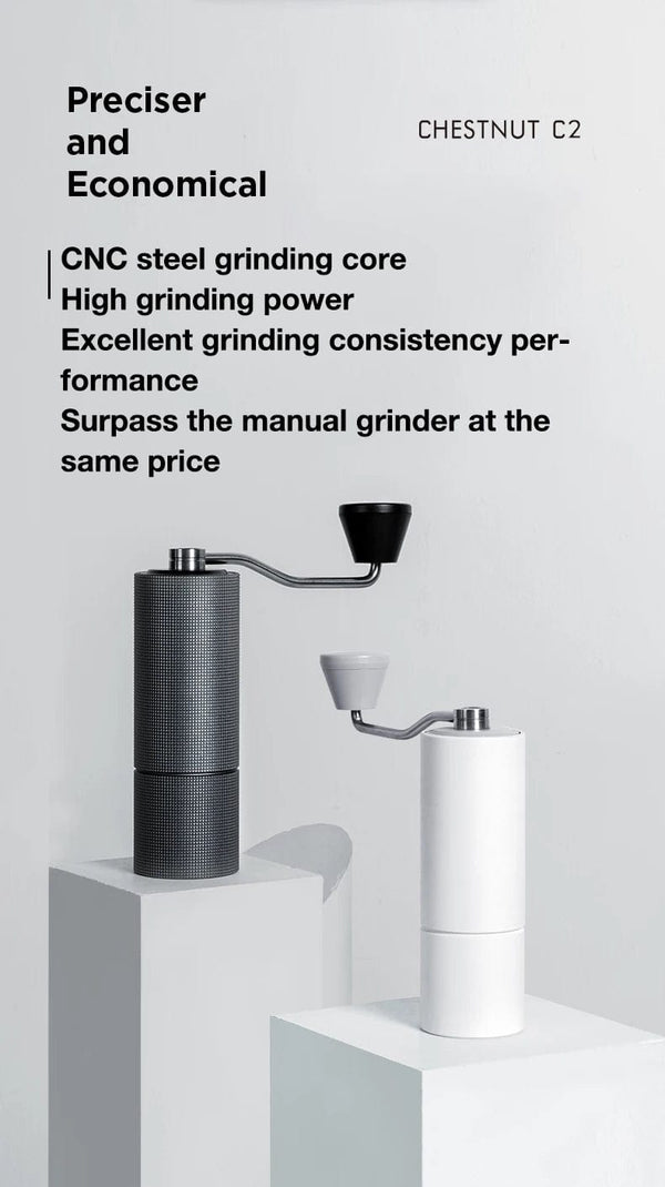 Planet Gates TIMEMORE Chestnut C2 Upgrade Portable Coffee Grinder Hand Manual Grinder Grind Machine Mill With Double Bearing Positioning