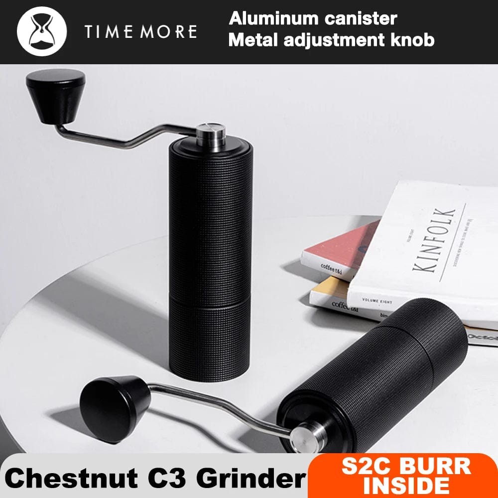 Planet Gates TIMEMORE Chestnut C3 Manual Coffee Grinder S2C Burr Inside Portable Hand Coffee Mill Grinder With Double Bearing Positioning