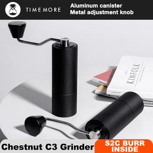 Planet Gates TIMEMORE Chestnut C3 Manual Coffee Grinder S2C Burr Inside Portable Hand Coffee Mill Grinder With Double Bearing Positioning