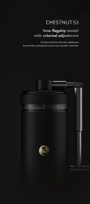 Planet Gates TIMEMORE Chestnut S3 Manual Coffee Grinder, stainless steel conical burr espresso coffee mill  for camping  travelling