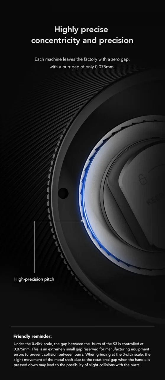 Planet Gates TIMEMORE Chestnut S3 Manual Coffee Grinder, stainless steel conical burr espresso coffee mill  for camping  travelling