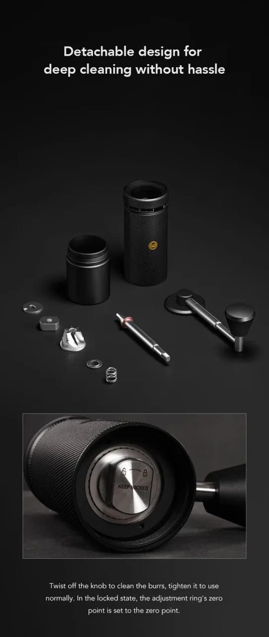 Planet Gates TIMEMORE Chestnut S3 Manual Coffee Grinder, stainless steel conical burr espresso coffee mill  for camping  travelling