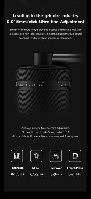 Planet Gates TIMEMORE Chestnut S3 Manual Coffee Grinder, stainless steel conical burr espresso coffee mill  for camping  travelling