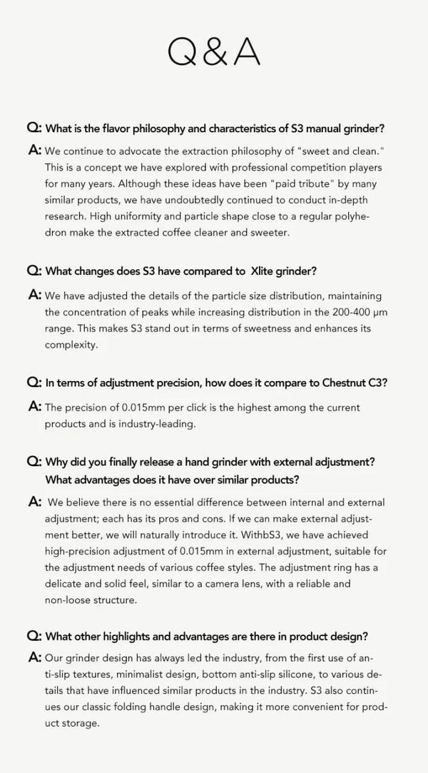 Planet Gates TIMEMORE Chestnut S3 Manual Coffee Grinder, stainless steel conical burr espresso coffee mill  for camping  travelling