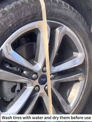 Planet Gates Tire Coating Paste Set 500ml Car Tire Waxing Glazing Waterproof Bright Light Protective And Maintenance Solid Wheel Tire Coating Motorcycle Tire Coating Paste Set