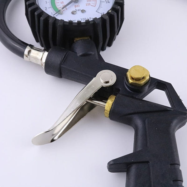 Planet Gates tire pressure tester High-precision Tire Pressure Gauge With Inflation, Digital Tire Pressure Monitor, And Air Inflator Tester For Monitoring And Inflating Car Tires