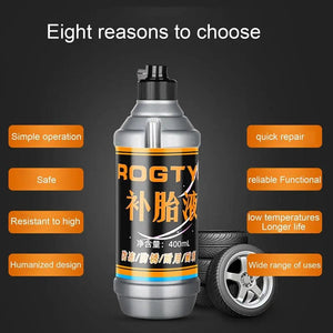 Planet Gates Tire Sealant 400ml Large Capacity Car Tire Repair Kit Non-destructive Fast Flat Tire Repair Kit For Small And Medium Wheeled