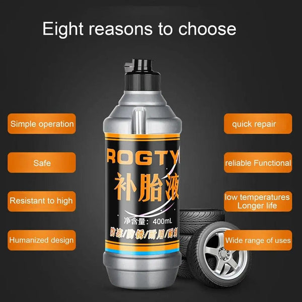 Planet Gates Tire Sealant 400ml Large Capacity Car Tire Repair Kit Non-destructive Fast Flat Tire Repair Kit For Small And Medium Wheeled