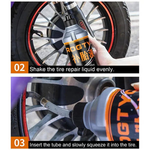 Planet Gates Tire Sealant 400ml Large Capacity Car Tire Repair Kit Non-destructive Fast Flat Tire Repair Kit For Small And Medium Wheeled