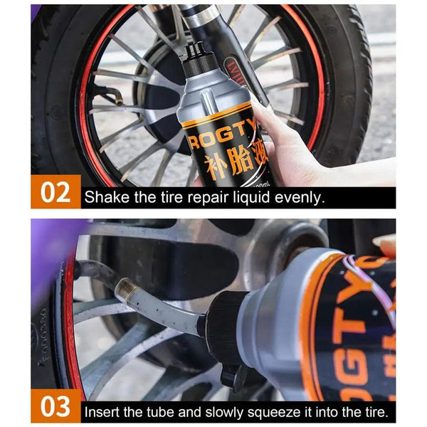 Planet Gates Tire Sealant 400ml Large Capacity Car Tire Repair Kit Non-destructive Fast Flat Tire Repair Kit For Small And Medium Wheeled