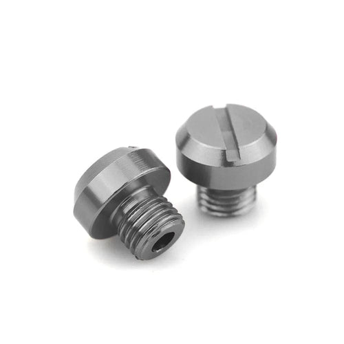 Planet Gates Titanium 3pcs Orange Motorcycle M10*1.25 CNC Mirrors Hole Plug Screws Cover Caps Thread Adapter Bolts For KTM DUKE RC 125 390 200 250 690