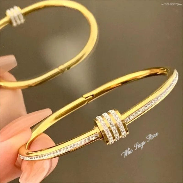 Planet Gates Titanium Steel Bracelet White Fritillary Shell Bracelet Luxury Design Stainless Steel Bangles for Women Jewellery Women