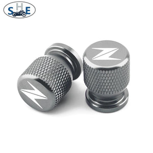 Planet Gates Titanium With "Z" For KAWASAKI Z400 Z900 Z800 Z750 Z1000 Z650 Z300 Z1000SX ZX10R ZX6R Motorcycle Wheel Tire Parts Valve Stem Caps Cover