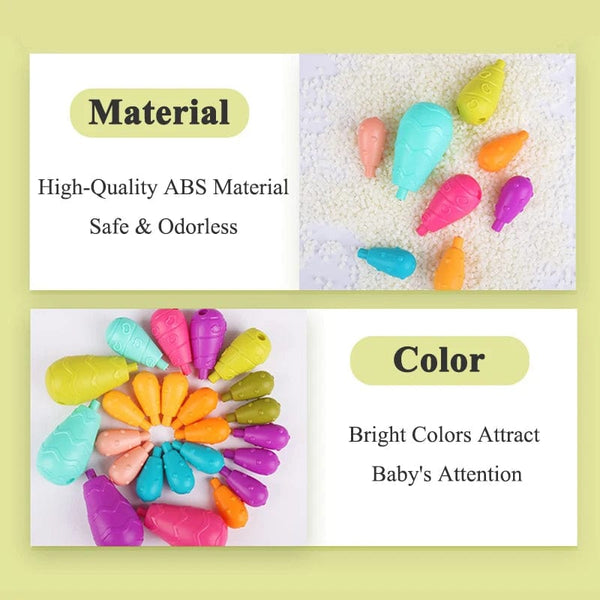 Planet Gates Toddler DIY Balancing Cactus Sorting Building Set Rainbow Stacking Tower Cognition Montessori Educational Toy for 18 Months Baby