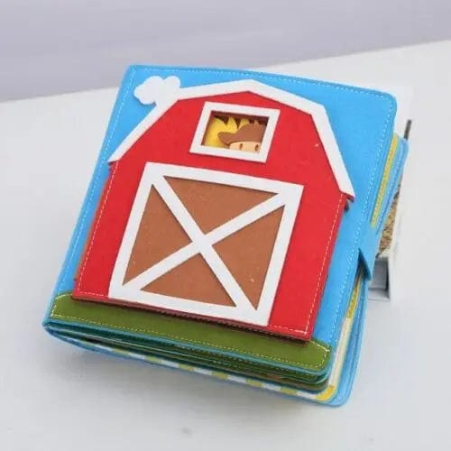 Planet Gates Toddlers Montessori Toys Busy Board Farm Animal Scene Storytelling Activity Toy Quiet Book Felt Activity Educational Sensory Toy