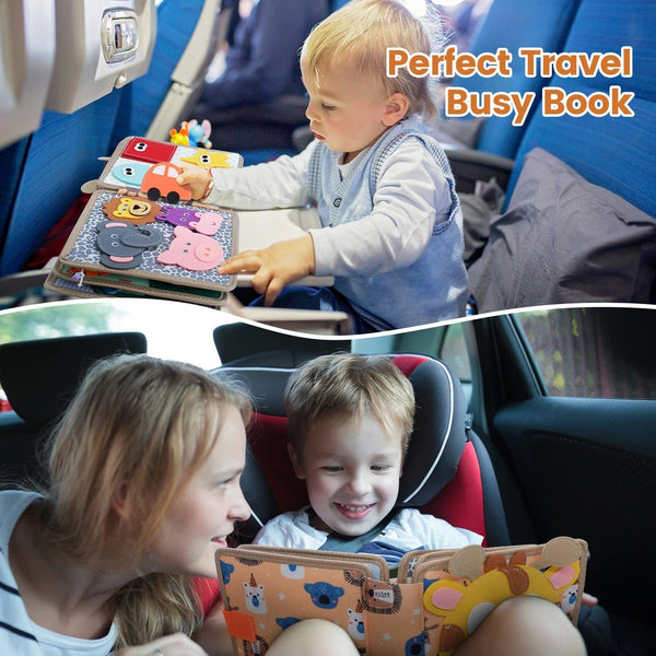 Planet Gates Toddlers Montessori Toys Busy Board Farm Animal Scene Storytelling Activity Toy Quiet Book Felt Activity Educational Sensory Toy