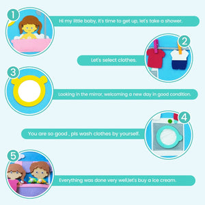 Planet Gates Toddlers Montessori Toys Busy Board Farm Animal Scene Storytelling Activity Toy Quiet Book Felt Activity Educational Sensory Toy