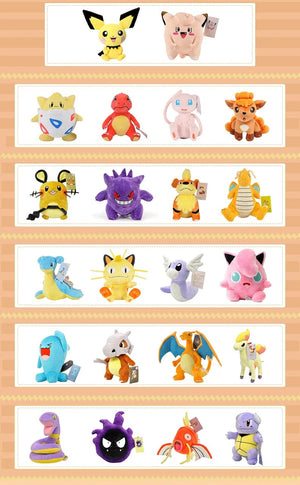 Planet Gates Togepi 21cm I 8.3in / Genuine License Pokemon Kawaii Pikachu Eevee Mew Charizard Stuffed Toys Cartoon&Cute Plush Doll Throw Pillow Christmas Halloween Day Gift