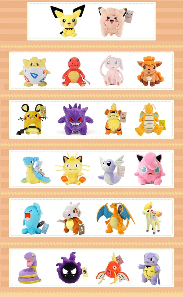 Planet Gates Togepi 21cm I 8.3in / Genuine License Pokemon Kawaii Pikachu Eevee Mew Charizard Stuffed Toys Cartoon&Cute Plush Doll Throw Pillow Christmas Halloween Day Gift