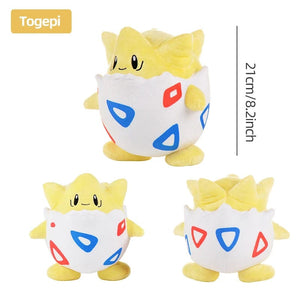 Planet Gates Togepi 21cm I 8.3in / Genuine License Pokemon Kawaii Pikachu Eevee Mew Charizard Stuffed Toys Cartoon&Cute Plush Doll Throw Pillow Christmas Halloween Day Gift