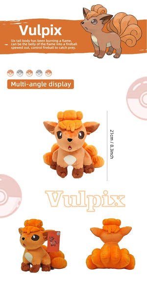 Planet Gates Togepi 21cm I 8.3in / Genuine License Pokemon Kawaii Pikachu Eevee Mew Charizard Stuffed Toys Cartoon&Cute Plush Doll Throw Pillow Christmas Halloween Day Gift