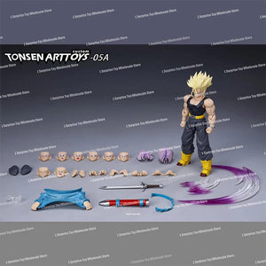 Planet Gates Tonsenarttoys-05A / In Stock-With Box Tonsenarttoys Dragon Ball SHF Trunks Super Saiyan SSJ SSJ2 05A 05B Tonsen Arttoys Custom Accessories Anime Action Figures Toys