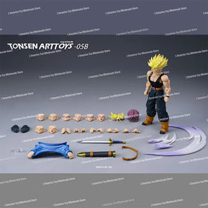 Planet Gates Tonsenarttoys-05B / In Stock-With Box Tonsenarttoys Dragon Ball SHF Trunks Super Saiyan SSJ SSJ2 05A 05B Tonsen Arttoys Custom Accessories Anime Action Figures Toys