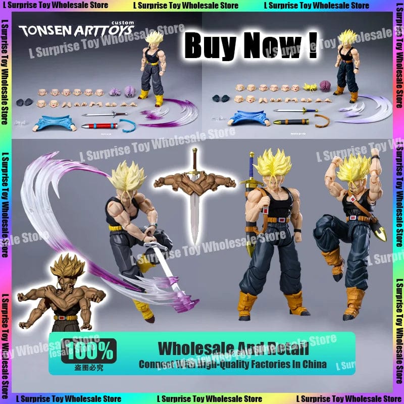 Planet Gates Tonsenarttoys Dragon Ball SHF Trunks Super Saiyan SSJ SSJ2 05A 05B Tonsen Arttoys Custom Accessories Anime Action Figures Toys