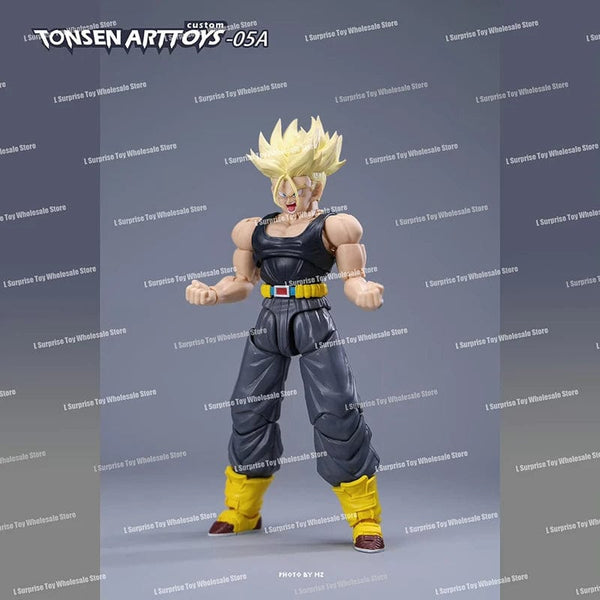 Planet Gates Tonsenarttoys Dragon Ball SHF Trunks Super Saiyan SSJ SSJ2 05A 05B Tonsen Arttoys Custom Accessories Anime Action Figures Toys