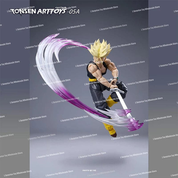 Planet Gates Tonsenarttoys Dragon Ball SHF Trunks Super Saiyan SSJ SSJ2 05A 05B Tonsen Arttoys Custom Accessories Anime Action Figures Toys