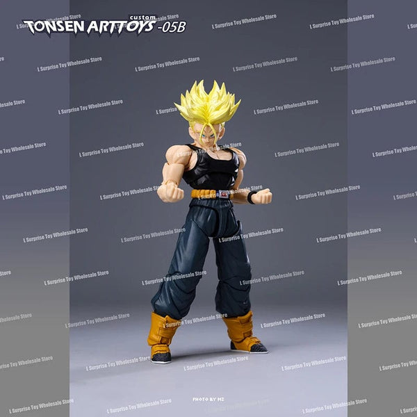 Planet Gates Tonsenarttoys Dragon Ball SHF Trunks Super Saiyan SSJ SSJ2 05A 05B Tonsen Arttoys Custom Accessories Anime Action Figures Toys