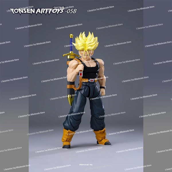 Planet Gates Tonsenarttoys Dragon Ball SHF Trunks Super Saiyan SSJ SSJ2 05A 05B Tonsen Arttoys Custom Accessories Anime Action Figures Toys