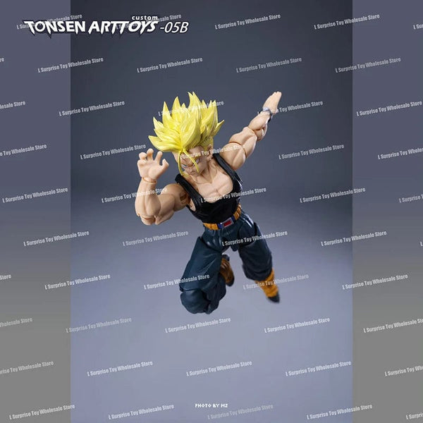 Planet Gates Tonsenarttoys Dragon Ball SHF Trunks Super Saiyan SSJ SSJ2 05A 05B Tonsen Arttoys Custom Accessories Anime Action Figures Toys