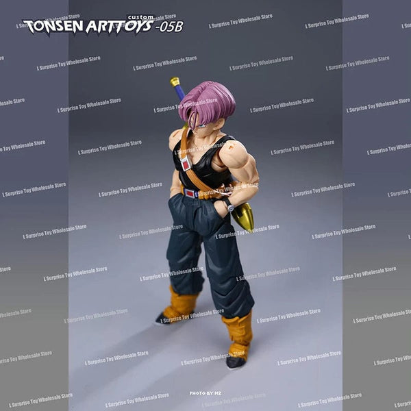 Planet Gates Tonsenarttoys Dragon Ball SHF Trunks Super Saiyan SSJ SSJ2 05A 05B Tonsen Arttoys Custom Accessories Anime Action Figures Toys