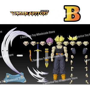 Planet Gates Tonsenarttoys Dragon Ball SHF Trunks Super Saiyan SSJ SSJ2 05A 05B Tonsen Arttoys Custom Accessories Anime Action Figures Toys