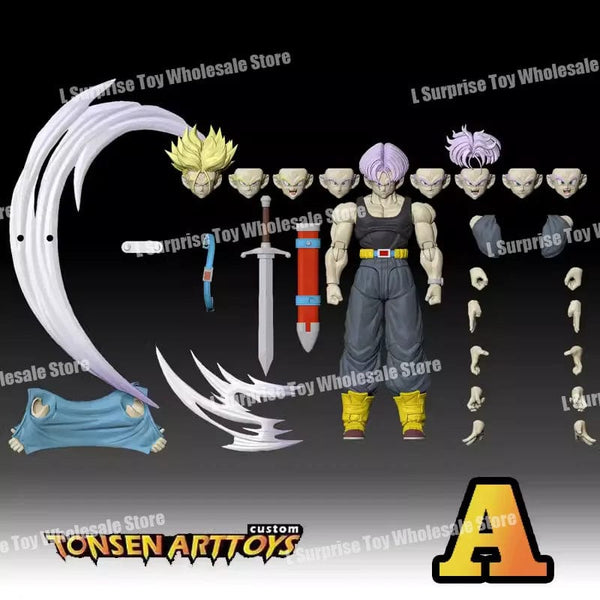 Planet Gates Tonsenarttoys Dragon Ball SHF Trunks Super Saiyan SSJ SSJ2 05A 05B Tonsen Arttoys Custom Accessories Anime Action Figures Toys