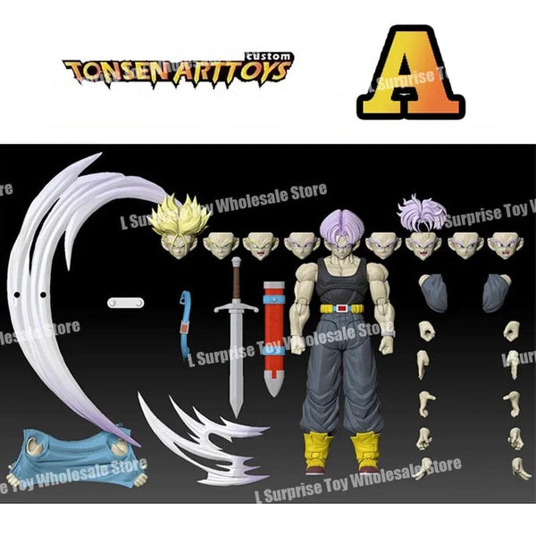 Planet Gates Tonsenarttoys Dragon Ball SHF Trunks Super Saiyan SSJ SSJ2 05A 05B Tonsen Arttoys Custom Accessories Anime Action Figures Toys