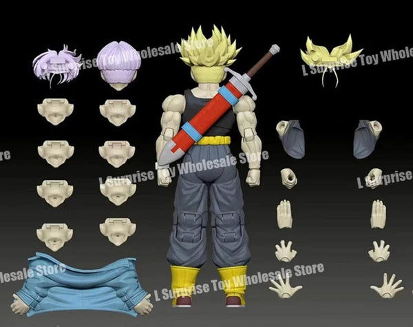 Planet Gates Tonsenarttoys Dragon Ball SHF Trunks Super Saiyan SSJ SSJ2 05A 05B Tonsen Arttoys Custom Accessories Anime Action Figures Toys