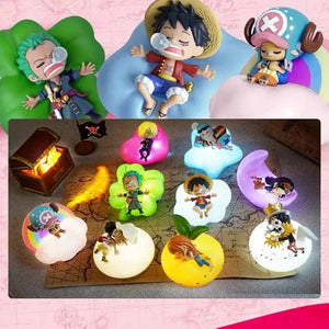 Planet Gates Tony Tony Chopper One Piece Luffy Zoro Nami Sanji Night Light Anime Figure Lamp Soft Light Bedroom Bedside LED Light Room Children Toys Gift