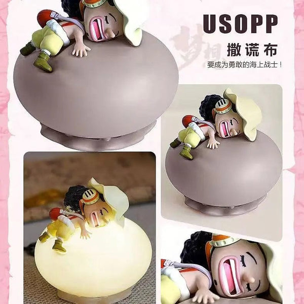 Planet Gates Tony Tony Chopper One Piece Luffy Zoro Nami Sanji Night Light Anime Figure Lamp Soft Light Bedroom Bedside LED Light Room Children Toys Gift