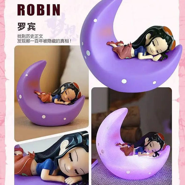 Planet Gates Tony Tony Chopper One Piece Luffy Zoro Nami Sanji Night Light Anime Figure Lamp Soft Light Bedroom Bedside LED Light Room Children Toys Gift