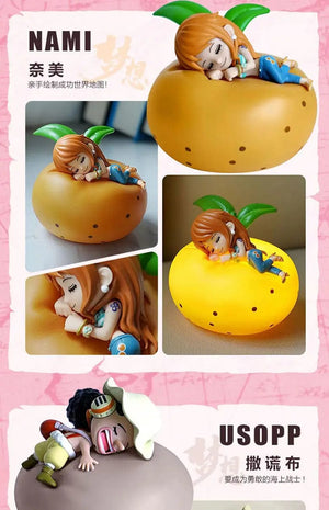 Planet Gates Tony Tony Chopper One Piece Luffy Zoro Nami Sanji Night Light Anime Figure Lamp Soft Light Bedroom Bedside LED Light Room Children Toys Gift