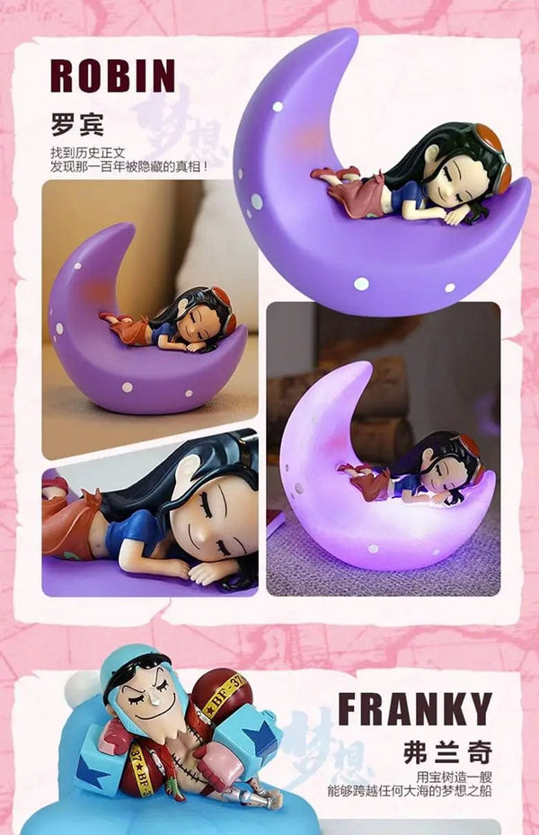 Planet Gates Tony Tony Chopper One Piece Luffy Zoro Nami Sanji Night Light Anime Figure Lamp Soft Light Bedroom Bedside LED Light Room Children Toys Gift