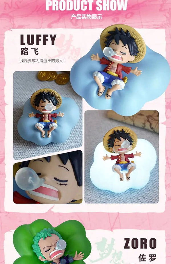Planet Gates Tony Tony Chopper One Piece Luffy Zoro Nami Sanji Night Light Anime Figure Lamp Soft Light Bedroom Bedside LED Light Room Children Toys Gift