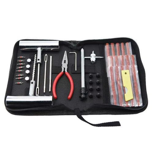 Planet Gates Tool Kit Tyre Repair Kit 45PCS Motorcycle Car Accessories Studding Tool Set Puncture Pug Set Car Tire Repair Tool  Auto Bike Tire Repair